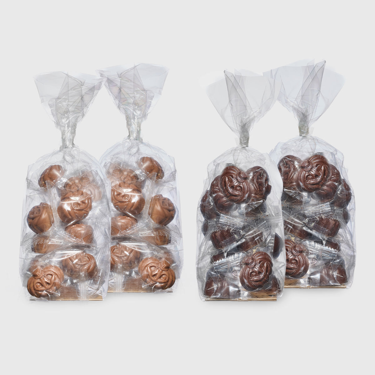 Gatte Fall Truffle Selection Milk and Dark Chocolate Pumpkin Truffles in Bulk Bags