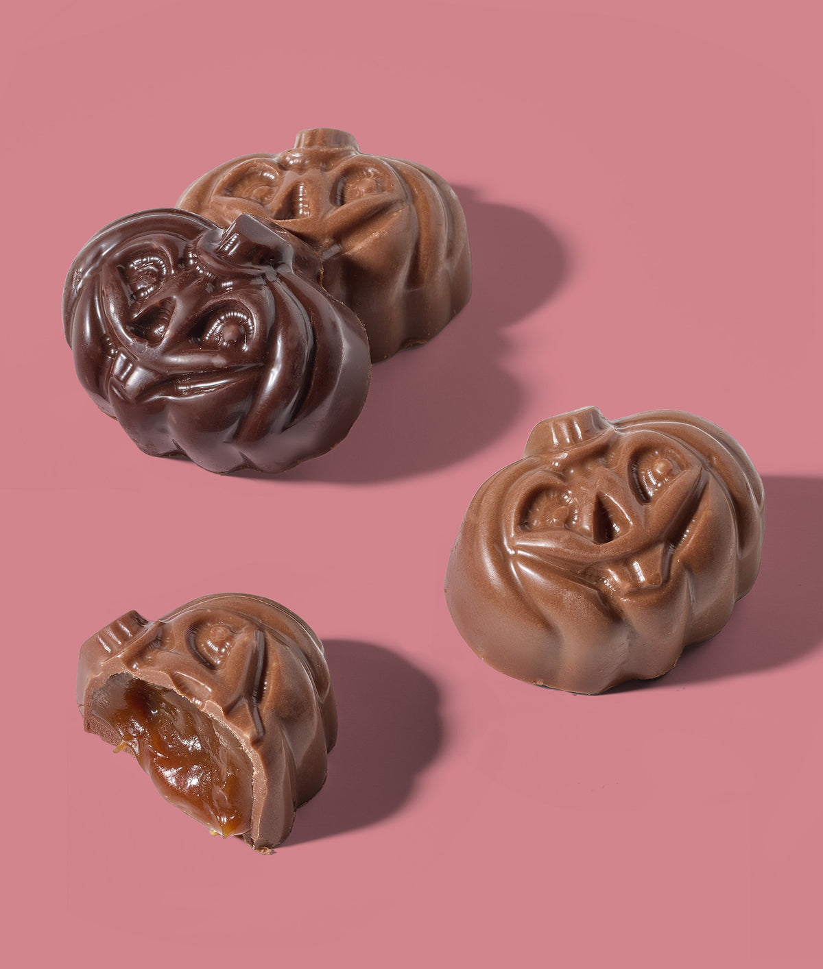 Gatte Fall Truffle Selection Milk and Dark Chocolate Pumpkin Truffles