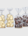 Gatte Holiday Truffle Selection Dark Chocolate Filled Trees and White Chocolate Filled Snowmen Bulk Bags